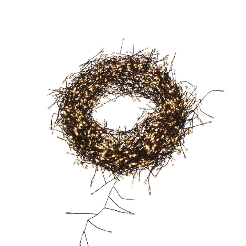 LIGHT CHAIN BLACK WIRE 20M. 1300PCS. LED WARM - DECOR OBJECTS